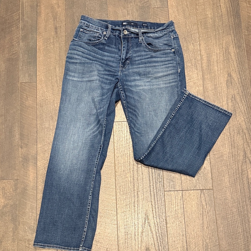 BKE Straight Fit Blue Jeans